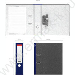 Файл 70мм мраморный разборный синий | Фото 4