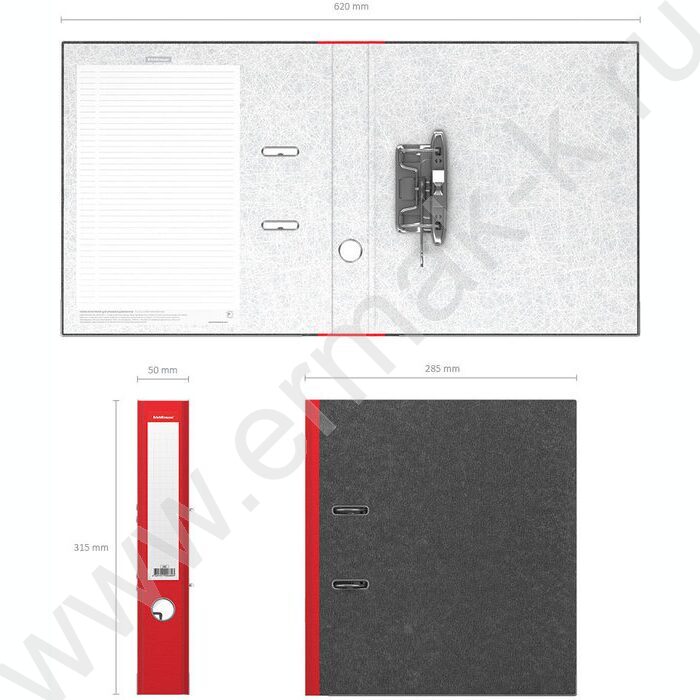 Файл 50мм мраморный разборный красный | Фото 4