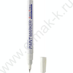 Маркер-краска /белый/ 1мм круг "Extra Fine Paint Marker" /нитро-основа | Фото 1