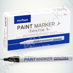 Маркер-краска /черный/ 1мм круг "Extra Fine Paint Marker" /нитро-основа | Фото 2