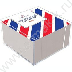 Бумага д/записей  9*9*5см пласт/бокс белый 80г/м², 90% | Фото 1