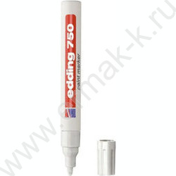Маркер д/пром. графики - лак /белый / 2-4мм круг Edding | Фото 1