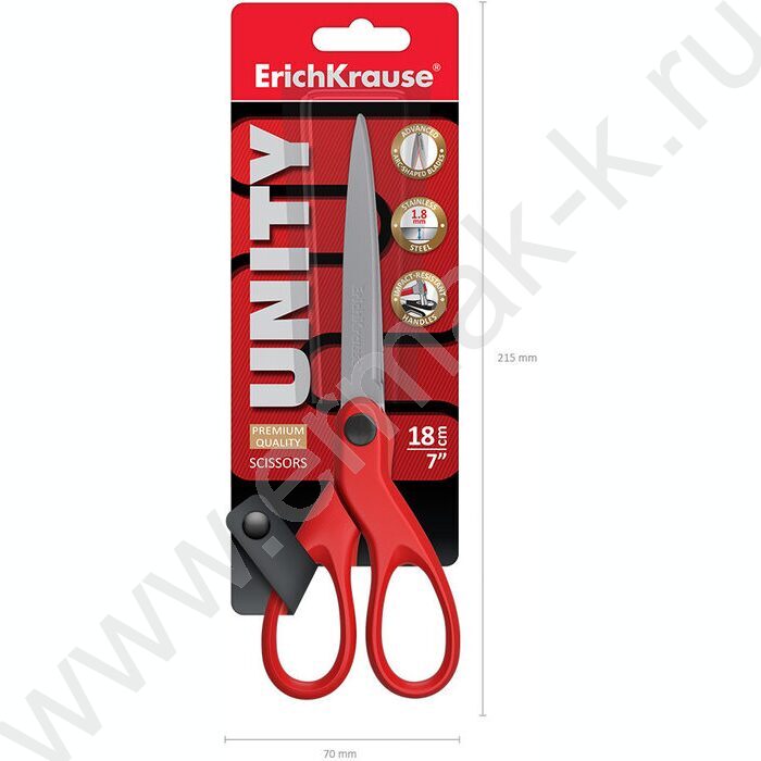 Ножницы 18см Unity /ассорти /европодвес | Фото 5