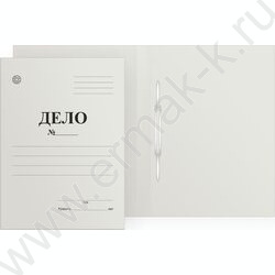 Скоросшиватель Дело картон белый 0,5мм 320г/м² немелованный пробитый | Фото 1