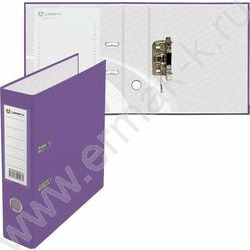 Файл 80мм PP собранный метал.окантовка фиолетовый с карманом | Фото 2