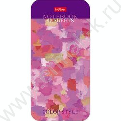 Блокнот  48л А6 "Color style" /линейка /фигурная высечка /4вида | Фото 1