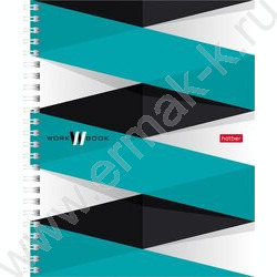 Тетрадь 100л клетка/спираль/карман "WorkBook" /лак/ | Фото 1