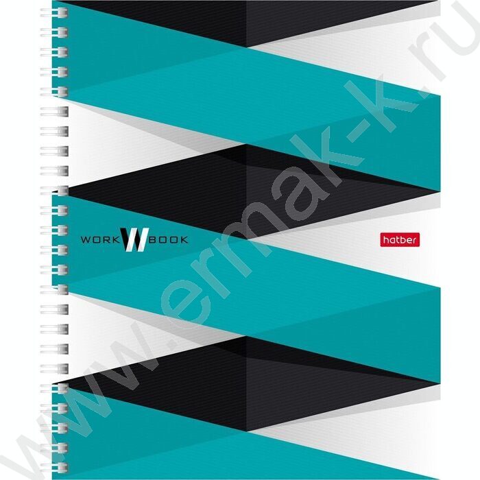 Тетрадь 100л клетка/спираль/карман "WorkBook" /лак/ | Фото 1