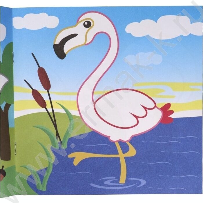 Раскраска 215*215 Для самых маленьких.Дикие животные | Фото 4