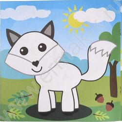 Раскраска 215*215 Для самых маленьких.Дикие животные | Фото 5