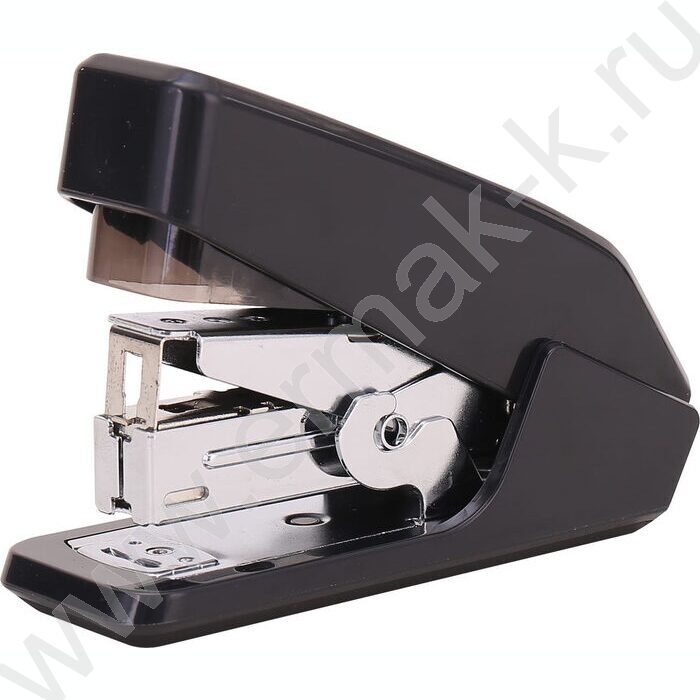 Степлер №24-26/6  30л черный /встроенный антистеплер /вместимость скоб - 50шт. | Фото 1