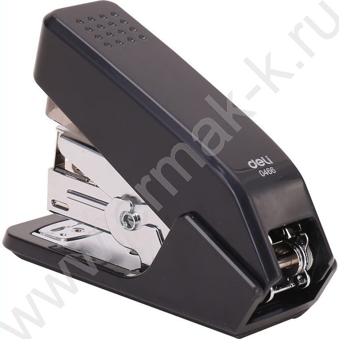 Степлер №24-26/6  30л черный /встроенный антистеплер /вместимость скоб - 50шт. | Фото 3