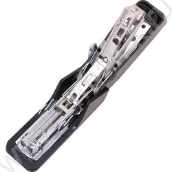 Степлер №24-26/6  30л черный /встроенный антистеплер /вместимость скоб - 50шт. | Фото 4