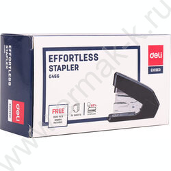 Степлер №24-26/6  30л черный /встроенный антистеплер /вместимость скоб - 50шт. | Фото 5