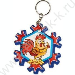 Брелок Снежинка ПВХ | Фото 1