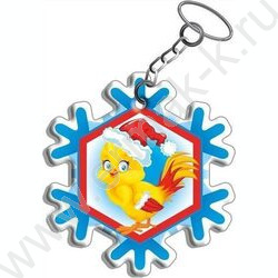 Брелок Снежинка ПВХ | Фото 1