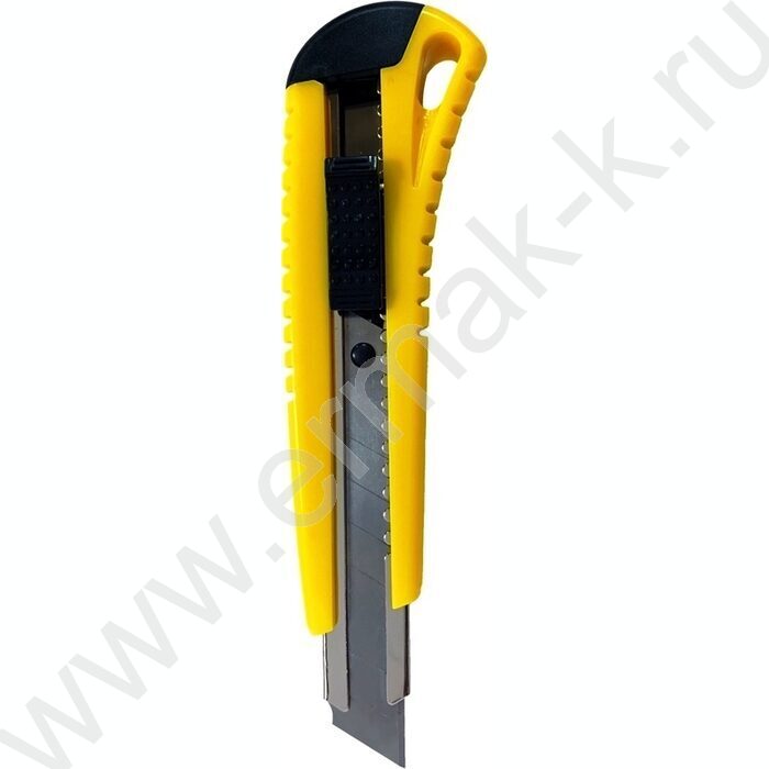 Нож канцелярский 18мм /мет. напр./ желтый | Фото 1