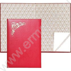 Папка адресная "Виньетка" бум/винил красная | Фото 1
