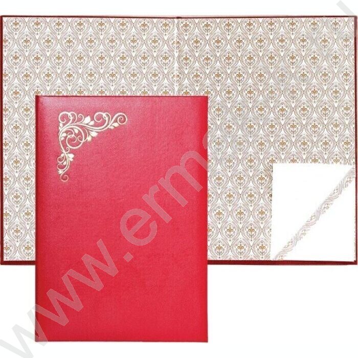 Папка адресная "Виньетка" бум/винил красная | Фото 1