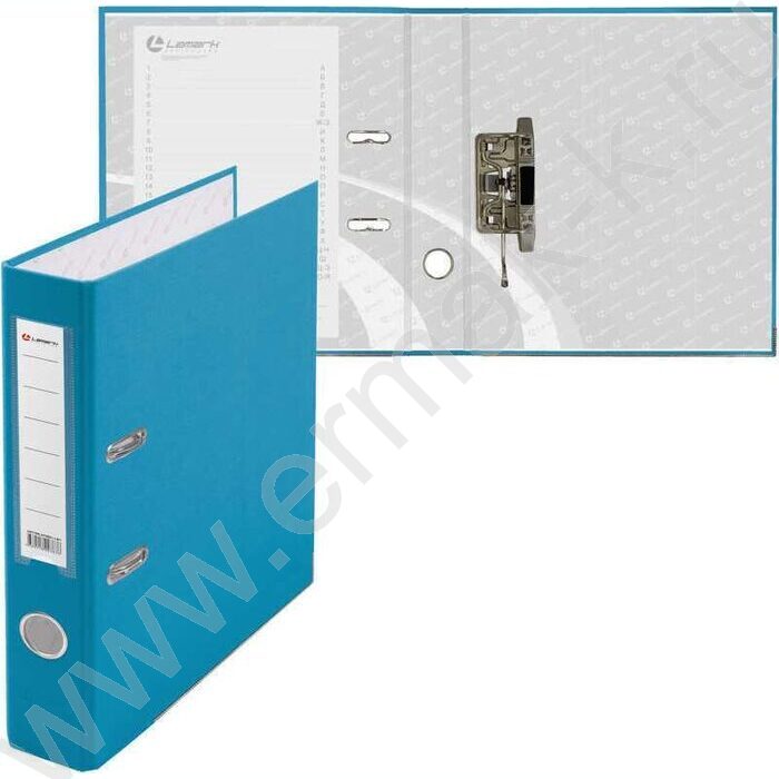 Файл 50мм PP собранный метал.окантовка голубой с карманом | Фото 2