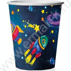 Стаканы бумажные 250мл/6шт Космос | Фото 1