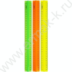 Линейка пл 30см с держателем флюор прозр. | Фото 2