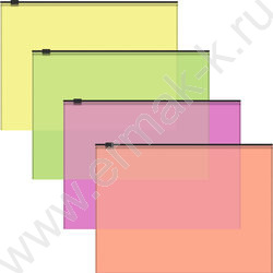 Папка-конверт на молнии В5 Zip Fizzy Neon ассорти | Фото 1