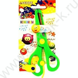 Ножницы 13см детские Cosmo пл.кольца, защита на лезвиях, карт. блистер | Фото 2