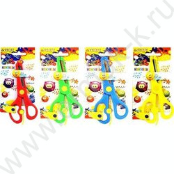 Ножницы 13см детские Cosmo пл.кольца, защита на лезвиях, карт. блистер | Фото 3