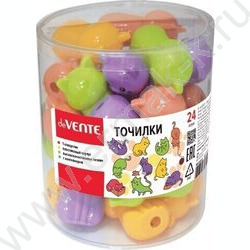 Точилка 1отв. пластик/с контейнером/ Котенок, ассорти | Фото 2