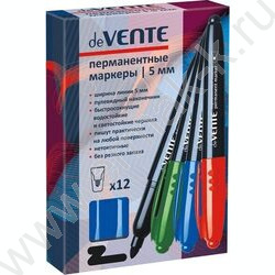 Маркер перм. /синий/ 5мм круг | Фото 3