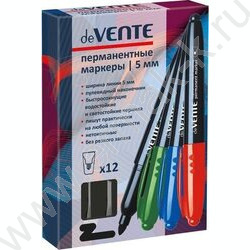 Маркер перм. /черный/ 5мм круг | Фото 3