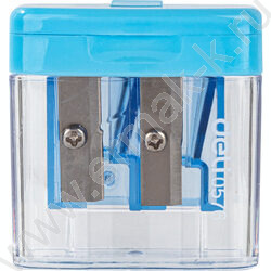 Точилка 2отв. пластик Cubic ассорти /дисплей | Фото 3