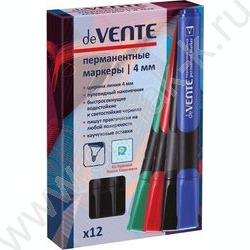 Маркер перм. /черный/ 4мм круг | Фото 2