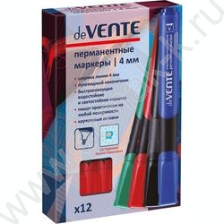 Маркер перм. /красный/ 4мм круг | Фото 2