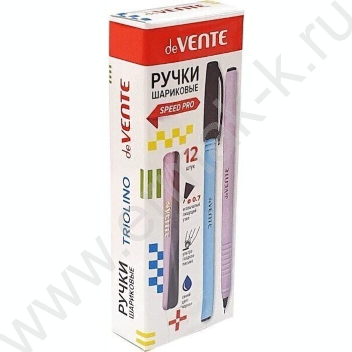 Ручка шар Triolino Pastel синяя 0,7мм /игла, трехгран. корпус - ассорти, ультра гладкое письмо | Фото 6