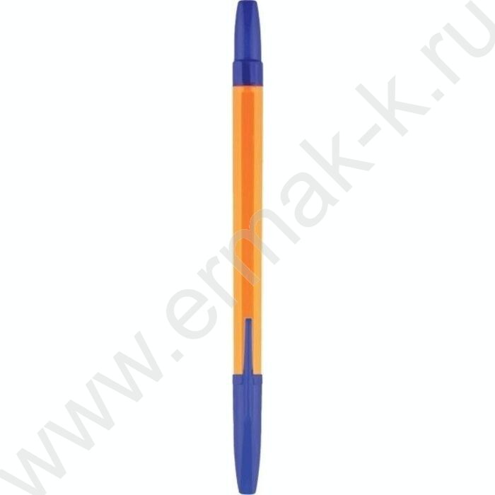 Ручка шар 0,7мм синяя /желтый корпус | Фото 1