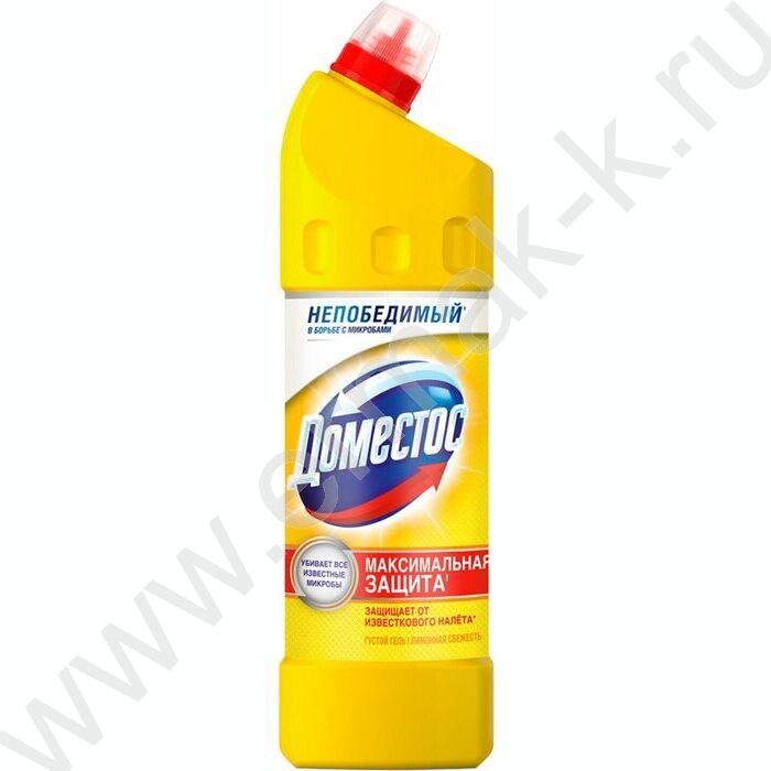 Чистящее средство универсальное Domestos "Лимонная свежесть" 1л /гель | Фото 1
