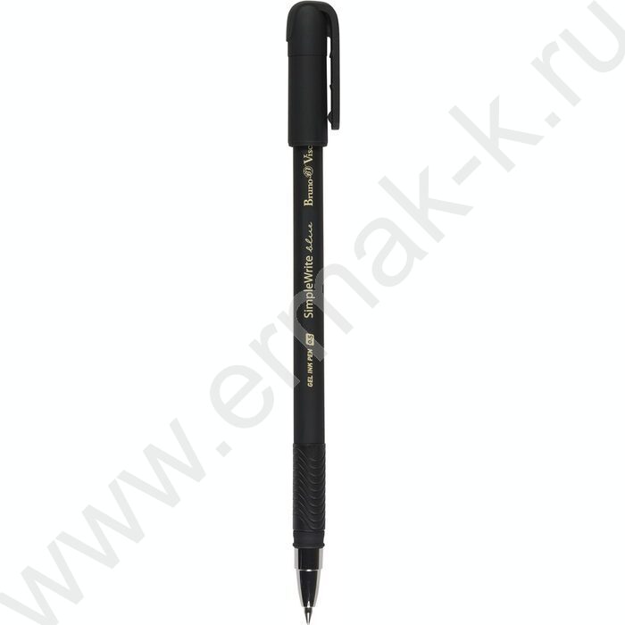 Ручка гелевая синяя 0,5мм  SimpleWrite Black | Фото 1