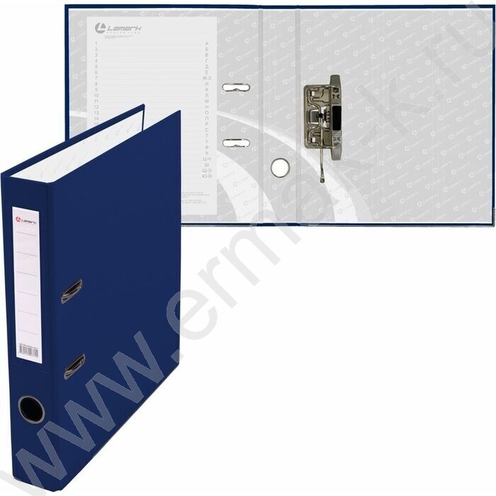 Файл 50мм PP собранный метал.окантовка синий с карманом | Фото 2