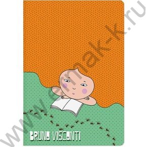 Тетрадь  40л клетка "Муравьи и девочка" 70 г/м2 бежевая бумага