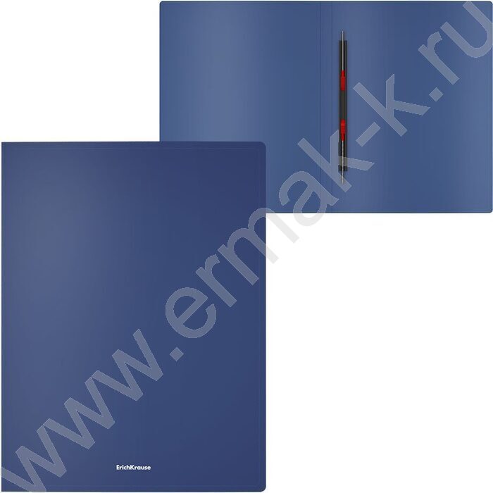 Папка с бок.пруж.скоросшивателем Matt Classic синий | Фото 1