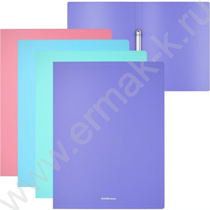 Папка 2 кольца 24мм Matt Pastel ассорти | Фото 1