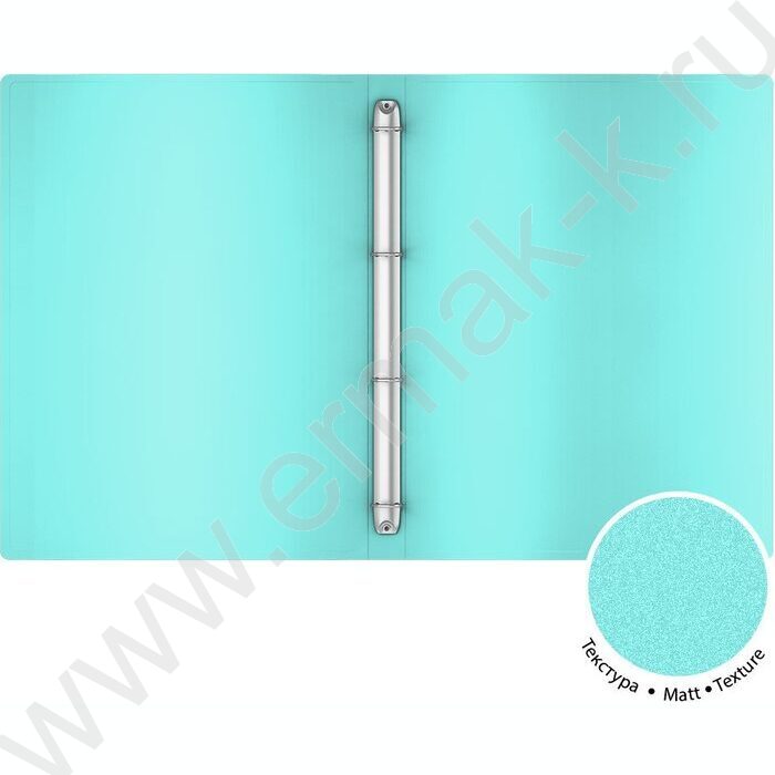 Папка 4 кольца 24мм Matt Pastel ассорти | Фото 2