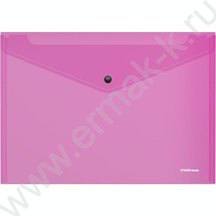 Папка-конверт на кнопке А4 Glossy Vivid полупрозрач. /ассорти | Фото 3