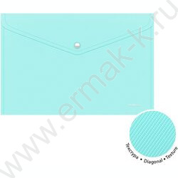 Папка-конверт на кнопке А4 Diagonal Pastel непрозрач. ассорти | Фото 2