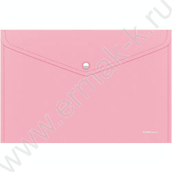 Папка-конверт на кнопке А4 Diagonal Pastel непрозрач. ассорти | Фото 3