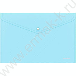 Папка-конверт на кнопке А4 Diagonal Pastel непрозрач. ассорти | Фото 4