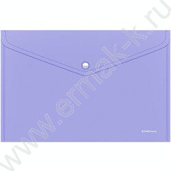 Папка-конверт на кнопке А4 Diagonal Pastel непрозрач. ассорти | Фото 5