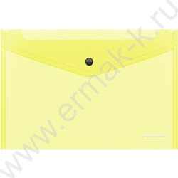 Папка-конверт на кнопке B5 Glossy Neon полупрозрач. /ассорти | Фото 5
